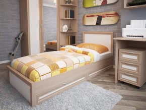 Кровать с настилом Остин модуль 21 с ящиками 24 в Мегионе - megion.magazinmebel.ru | фото