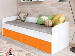 Кровать с выкатными ящиками Винтерберг, оранжевый в Мегионе - megion.magazinmebel.ru | фото