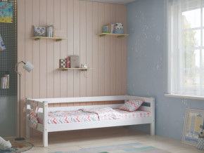 Кровать с задней защитой Соня Вариант 2 белая в Мегионе - megion.magazinmebel.ru | фото
