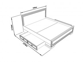 Кровать S320-LOZ/180 с выкатными тумбами Кентаки каштан в Мегионе - megion.magazinmebel.ru | фото - изображение 2