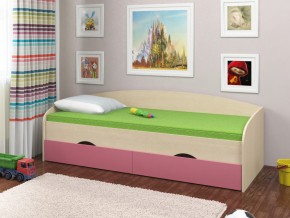 Кровать Соня 2 дуб молочный-розовый в Мегионе - megion.magazinmebel.ru | фото
