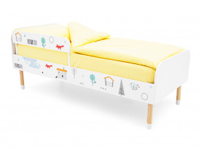 Кровать Stumpa Классика с бортиком рисунок Шале в Мегионе - megion.magazinmebel.ru | фото