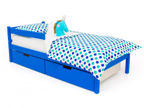 Кровать Svogen classic с ящиками и бортиком синий в Мегионе - megion.magazinmebel.ru | фото