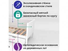 Кровать-тахта мягкая Svogen мятно-белый в Мегионе - megion.magazinmebel.ru | фото - изображение 2