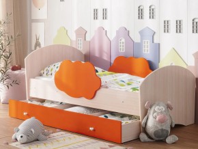 Кровать Тучка с ящиком дуб-оранж в Мегионе - megion.magazinmebel.ru | фото