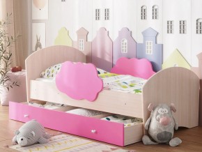 Кровать Тучка с ящиком дуб-розовый в Мегионе - megion.magazinmebel.ru | фото