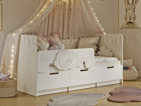 Кровать Юниор-4 800х1600 Шарли Белый в Мегионе - megion.magazinmebel.ru | фото