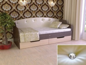 Кровать Юниор Тип 2 Венге/дуб молочный 800х1600 в Мегионе - megion.magazinmebel.ru | фото