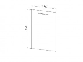 П 45 Комплект для посудомоечной машины 450 мм (цоколь + фасад) ЛДСП в Мегионе - megion.magazinmebel.ru | фото