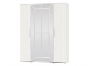 Шкаф 4-х дверный Амели 4-5200 Рамух белый в Мегионе - megion.magazinmebel.ru | фото