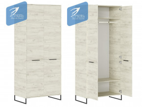 Шкаф для одежды ШК-001 Лофт дуб крафт белый в Мегионе - megion.magazinmebel.ru | фото