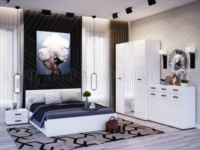 Спальня Нэнси New МДФ Белый глянец холодный, Белый в Мегионе - megion.magazinmebel.ru | фото