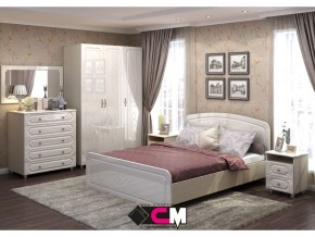 Спальня Виктория МДФ с большим комодом в Мегионе - megion.magazinmebel.ru | фото
