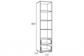 Стеллаж Лилу НМ 041.03 Птички в Мегионе - megion.magazinmebel.ru | фото - изображение 2