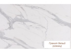 Столешница Гранит белый глянец 26 мм в Мегионе - megion.magazinmebel.ru | фото - изображение 1
